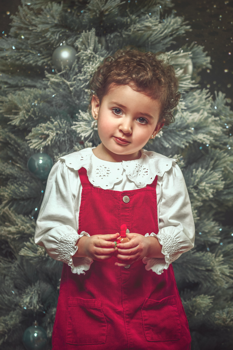 Foto infantil retrato Navidad